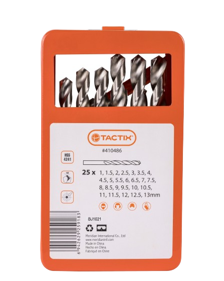 طقم مساميرثقاب الحديد  25 قطعة TACTIX 410486