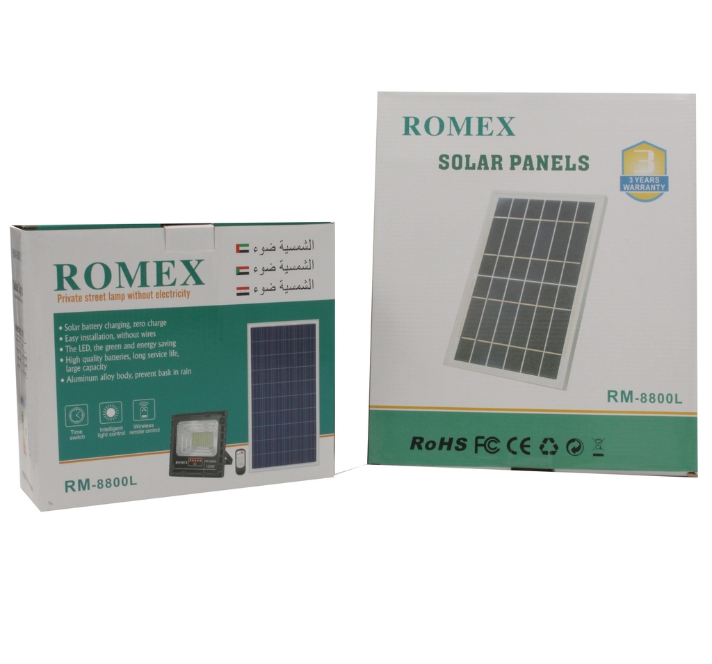 كشلف بالطاقة الشمسية RM-8800L-100W