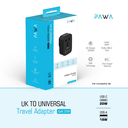 شاحن هاتف جداري PW-UTAGN204-BK