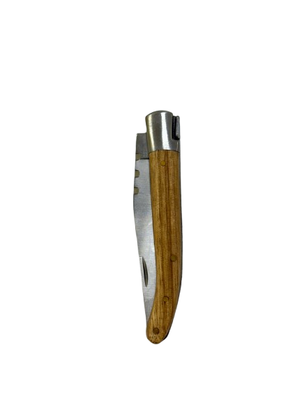 سكين 9 cm قابل لطي مقبظ خشبي 