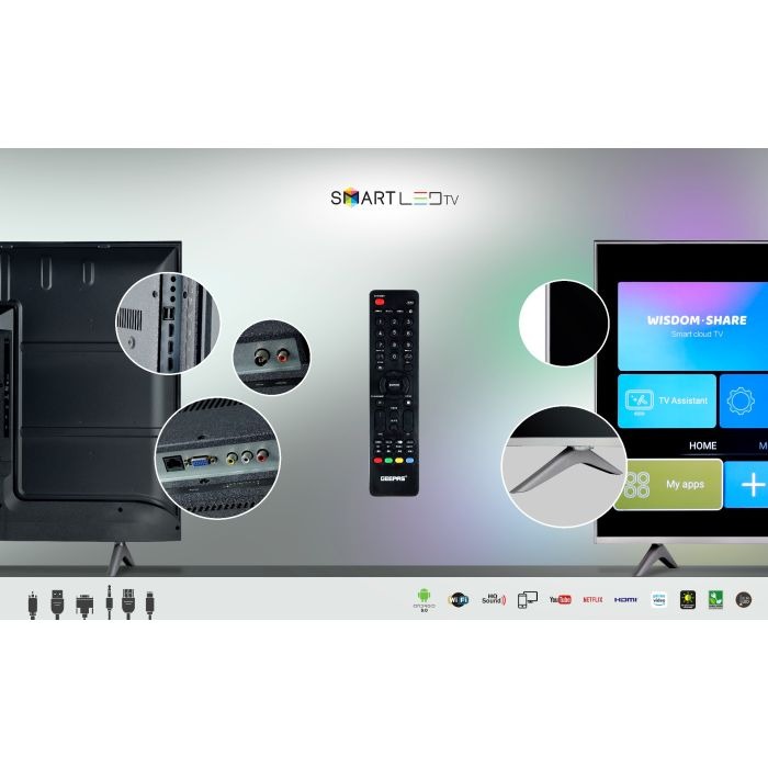 شاشة جيباس "GLED5508SFHD-55
