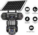 كاميرا بالطاقة الشمسية 3 عدسات نسخة GEEK SPACE - Wifi