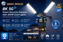 كاميرا بالطاقة الشمسية 3 عدسات GEEK SPACE-SIM Card