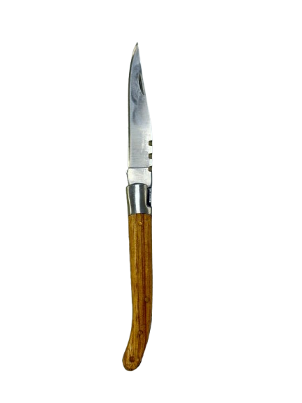 سكين 9 cm قابل لطي مقبظ خشبي 