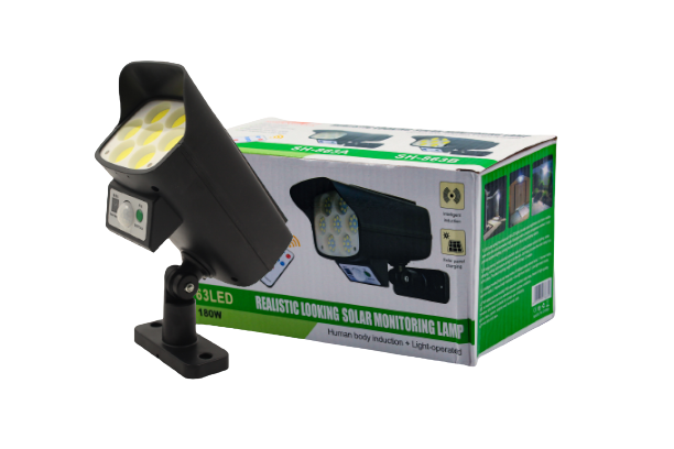 كشاف بالطاقة الشمسية كامرة 180 واط 63cob