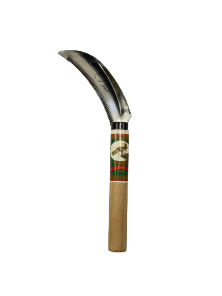 مجز حشيش يمني 4" مقبظ خشبي 