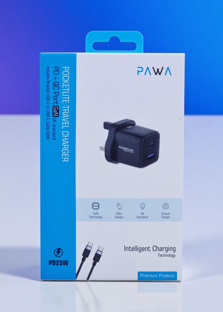 شاحن جداري 25WPW-PL1U1PUKT-BL