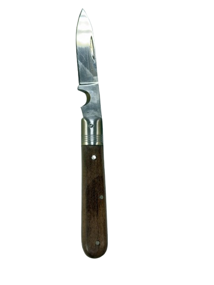 سكين 8.5 cm قابل لطي مقبظ خشبي 