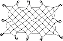 شبك  للاحزمة  120*90 luggage net small