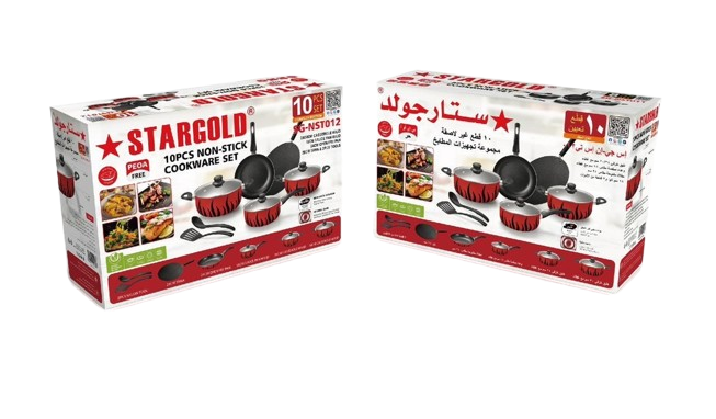 طقم اواني طهي 10 قطع SG-NST012