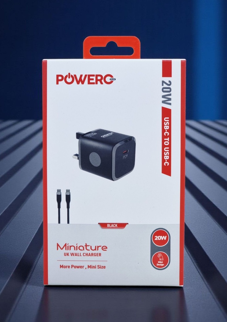 شاحن جداري PR-TCUK25T-BK 20W