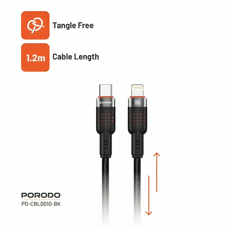 كيبل شحن 30 واط  PDCBL0010BK