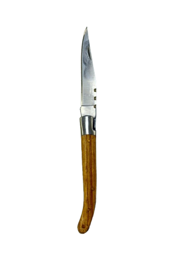 سكين 9 cm قابل لطي مقبظ خشبي 