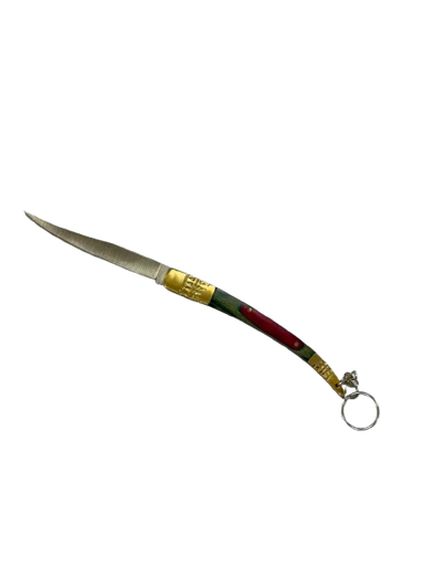 سكين 9 cm قابل لطي مقبظ خشبي عثماني 