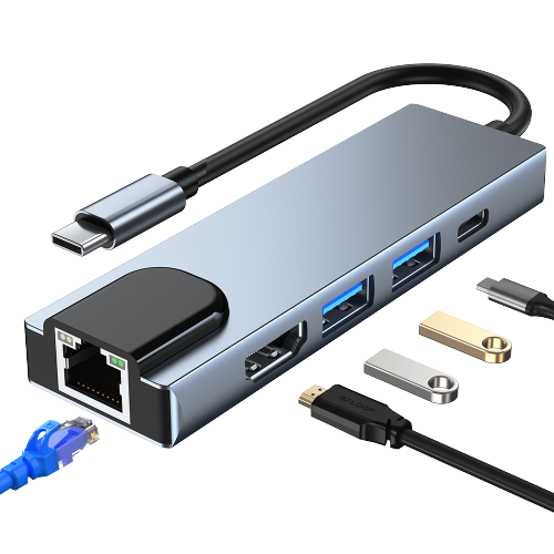 وصلة 5 في 1 TYPE-C to HD MI