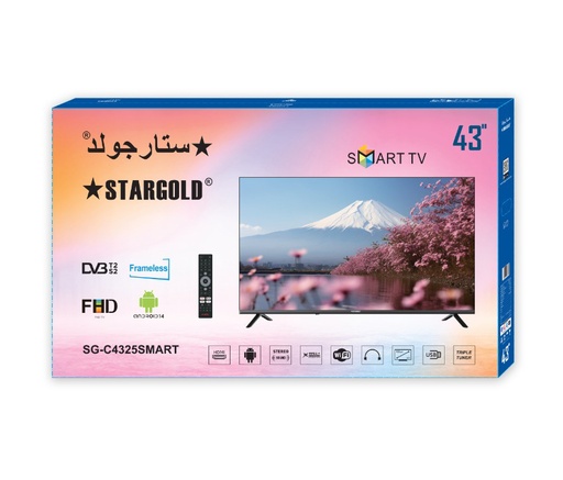 شاشة ستار جولد سمارت SG-C4325SMART