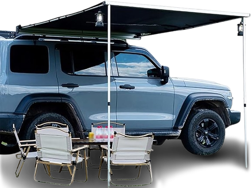 [T*B*N] مظلة رحلات للسيارة المنيوم  2*3 متر  AL BOX SIDE AWNING VIP