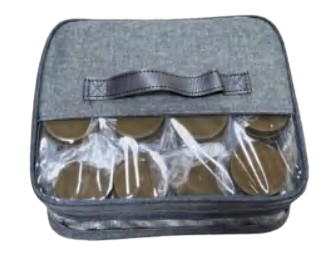 [T*B*N] شنطة علب بهارات 11 علبة -10686 رصاصي